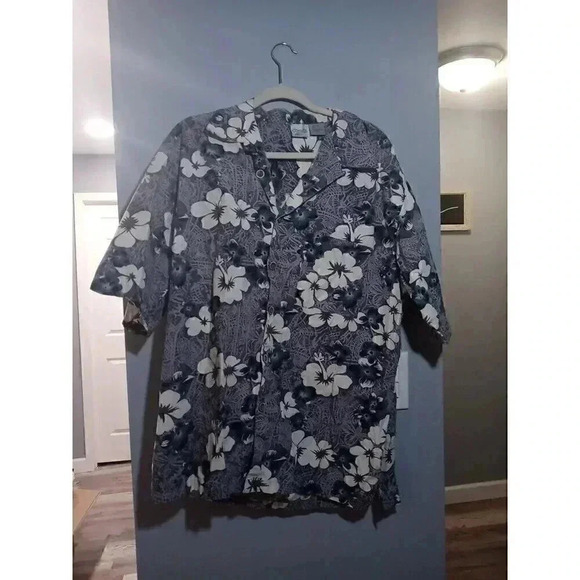 OP Ocean Pacific‎ Sport Hawaiian Floral Camp Resort Vintage Shirt XLARGE - Picture 1 of 4